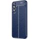 Защитный чехол Deexe Leather Cover для Samsung Galaxy A35 (A356) - Blue. Фото 3 из 6