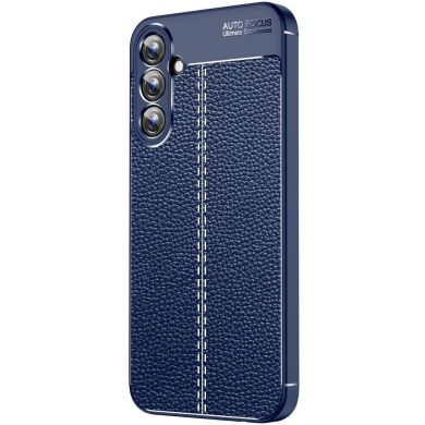 Захисний чохол Deexe Leather Cover для Samsung Galaxy A35 (A356) - Blue