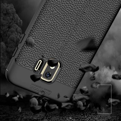 Захисний чохол Deexe Leather Cover для Samsung Galaxy J2 Core (J260) - Grey