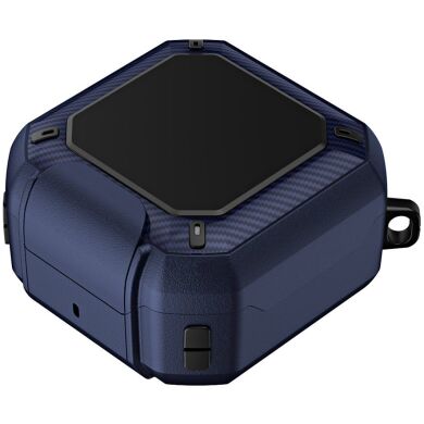 Защитный чехол Deexe Orbit Shield для Samsung Galaxy Buds 4 / Buds 4 Pro - Black / Blue