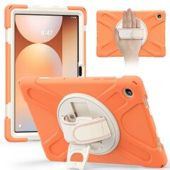 Защитный чехол Deexe Rotation Hybrid для Samsung Galaxy Tab A11 Plus (X230/236) - Coral