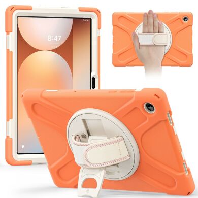 Защитный чехол Deexe Rotation Hybrid для Samsung Galaxy Tab A11 Plus (X230/236) - Coral