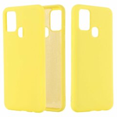 Защитный чехол Deexe Silicone Case для Samsung Galaxy A21s (A217) - Yellow