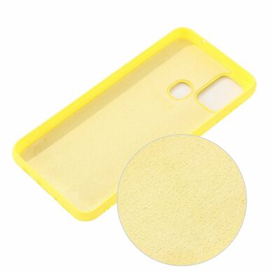 Защитный чехол Deexe Silicone Case для Samsung Galaxy A21s (A217) - Yellow
