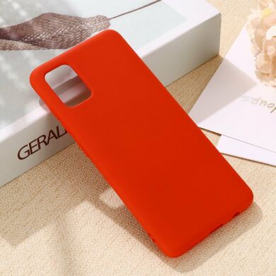 Захисний чохол Deexe Silicone Case для Samsung Galaxy A71 (A715) - Red