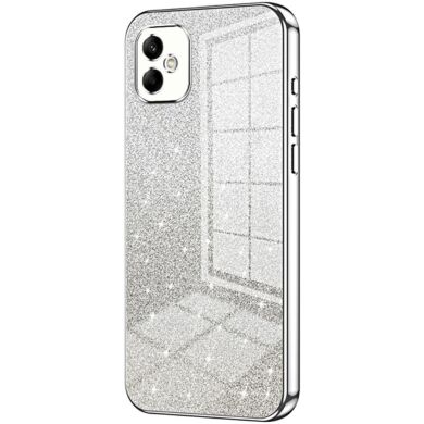 Защитный чехол Deexe Sparkles Cover для Samsung Galaxy A05 (A055) - Silver