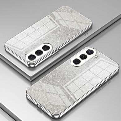 Защитный чехол Deexe Sparkles Cover для Samsung Galaxy S23 (S911) - Silver