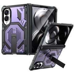 Защитный чехол Deexe Tank Stand для Samsung Galaxy Fold 8 - Purple