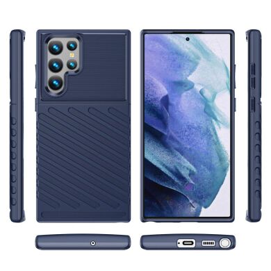 Защитный чехол Deexe Thunder Series для Samsung Galaxy S23 Ultra - Blue