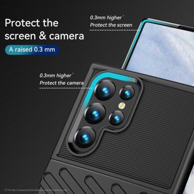 Защитный чехол Deexe Thunder Series для Samsung Galaxy S23 Ultra - Black