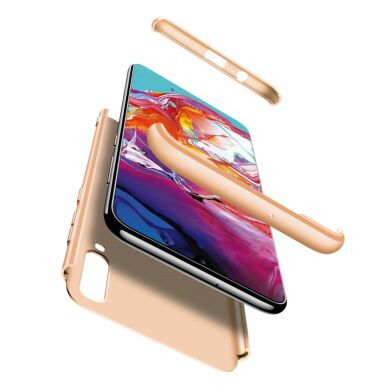 Защитный чехол GKK Double Dip Case для Samsung Galaxy A70 (A705) - Gold
