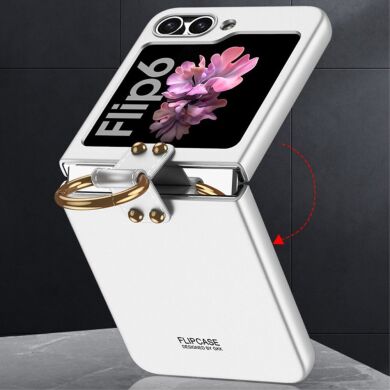 Защитный чехол GKK Ring Holder для Samsung Galaxy Flip 6 - Black