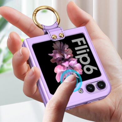 Захисний чохол GKK Ring Holder для Samsung Galaxy Flip 6 - Purple