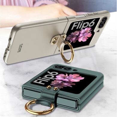 Захисний чохол GKK Ring Holder для Samsung Galaxy Flip 6 - Titanium Grey