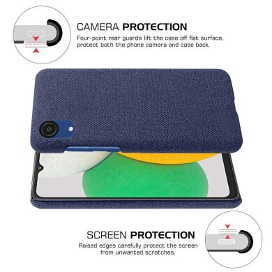 Защитный чехол KSQ Cloth Style для Samsung Galaxy A03 Core (A032) - Black