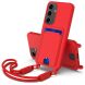 Защитный чехол Reframe Silicone Holder для Samsung Galaxy S24 (S921) - Red. Фото 1 из 7