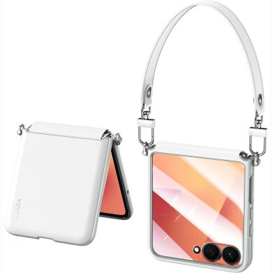 Защитный чехол SULADA Crossbody Case для Samsung Galaxy Flip 8 - White