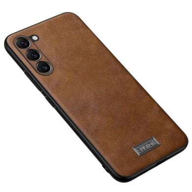 Захисний чохол SULADA Leather Case для Samsung Galaxy S23 Plus - Brown