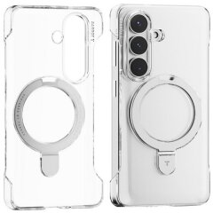 Защитный чехол TORRAS Ostand Q1 Slim (with MagSafe) для Samsung Galaxy S26 - Clear