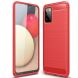 Защитный чехол UniCase Carbon для Samsung Galaxy A02s (A025) - Red. Фото 1 из 11