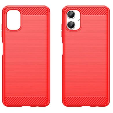 Защитный чехол UniCase Carbon для Samsung Galaxy A06 (A065) - Red