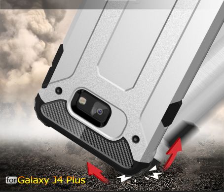 Защитный чехол UniCase Rugged Guard для Samsung Galaxy J4+ (J415) - Silver
