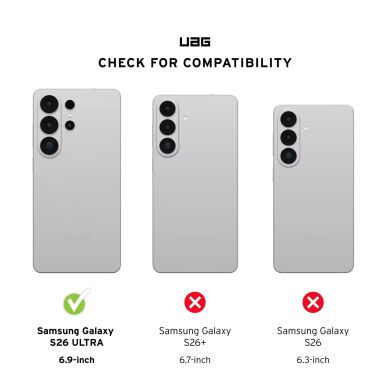 Защитный чехол URBAN ARMOR GEAR Metropolis LT Kevlar MagSafe для Samsung Galaxy S26 Ultra (S948) 214529113940 - Kevlar Black